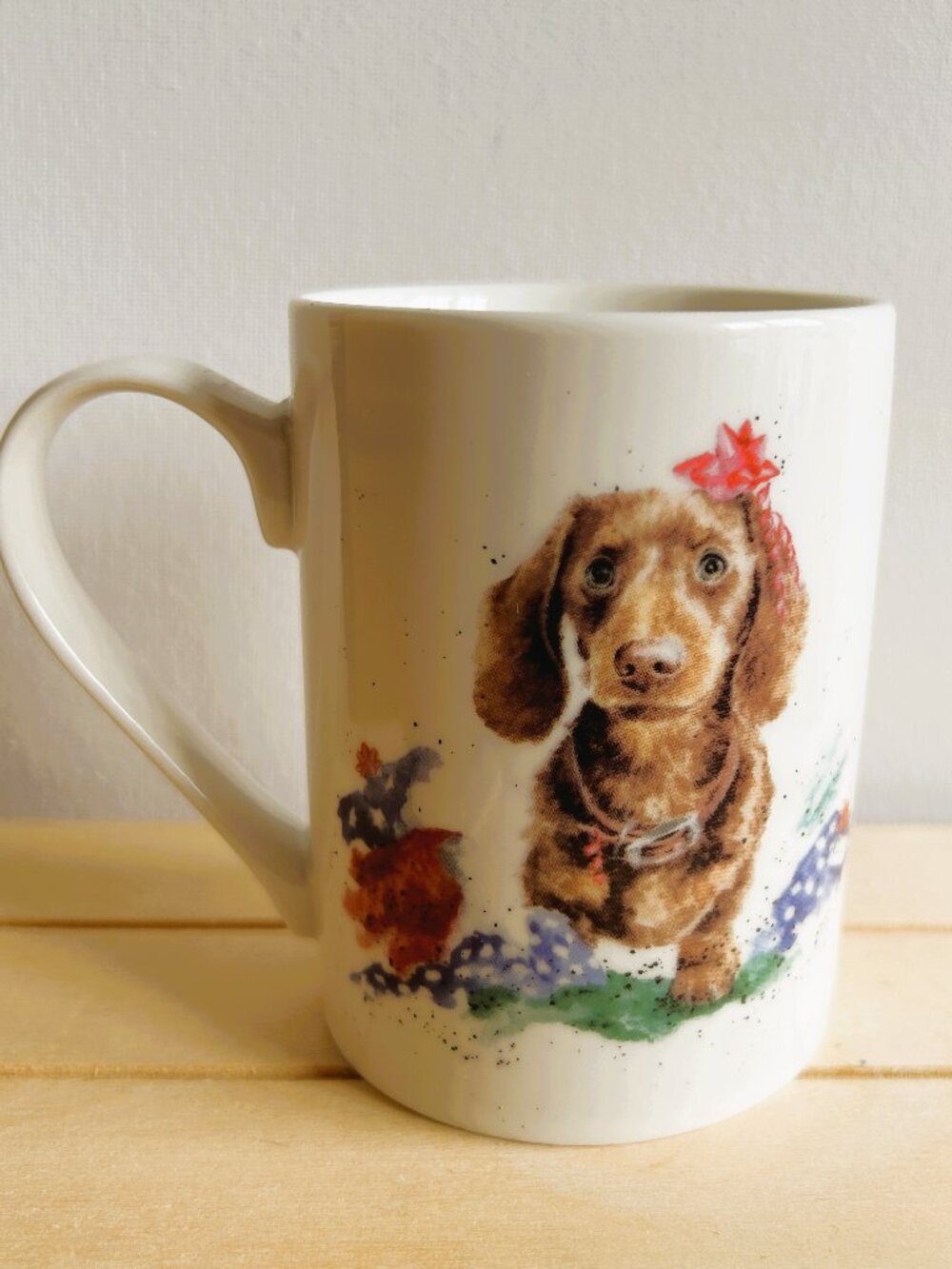 Wrendale Designs Dachshund Vintage Christmas Mug